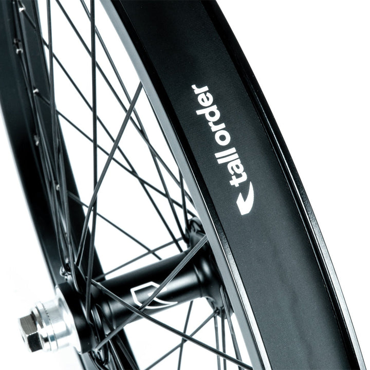 Tall Order Dynamics Front Wheel Black / Silver Spoke Nipples