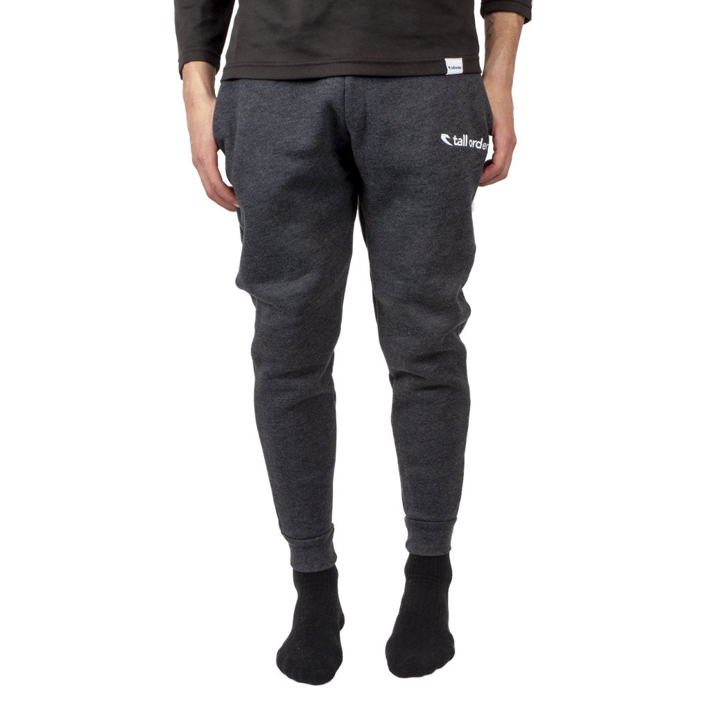 Tall Order Embroidered Logo Joggers Dark Grey Heather
