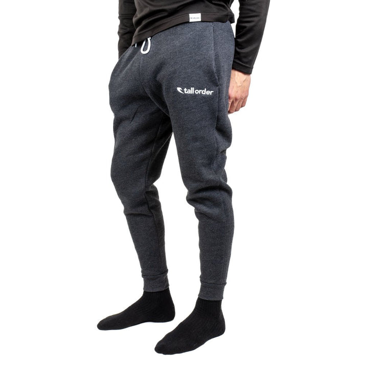 Tall Order Embroidered Logo Joggers Dark Grey Heather