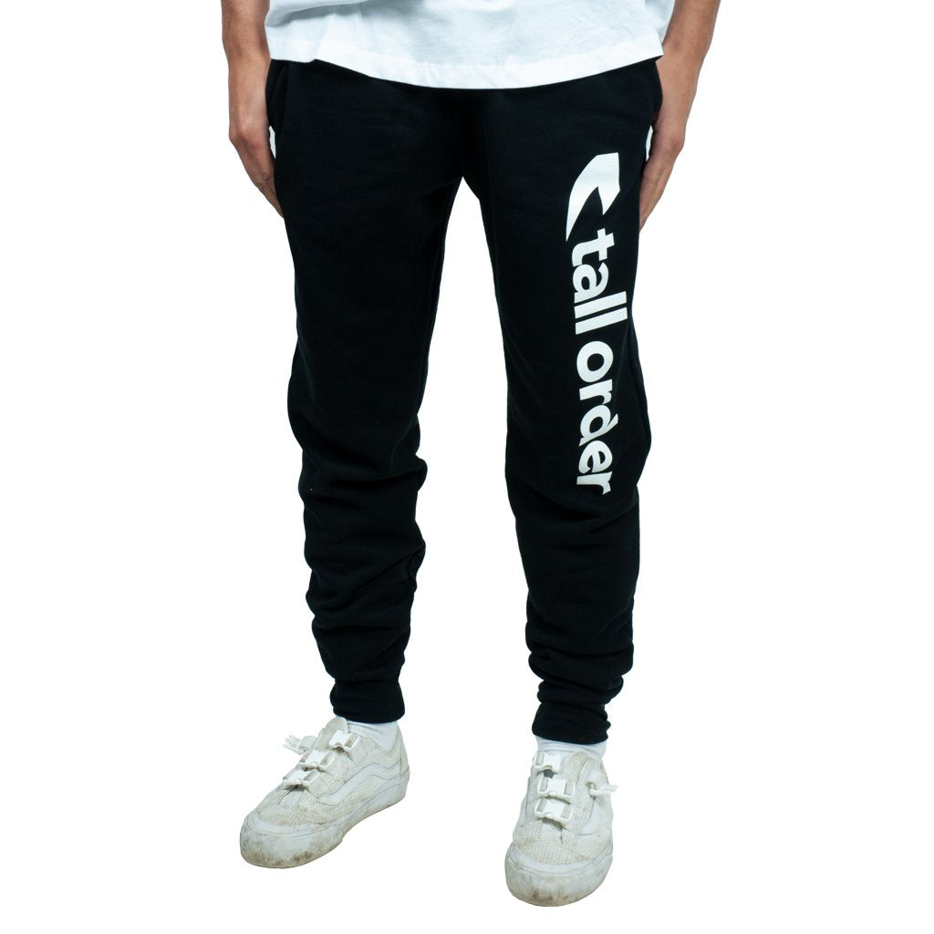 Tall Order Font Joggers Black