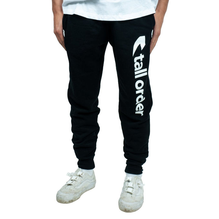 Tall Order Font Joggers Black