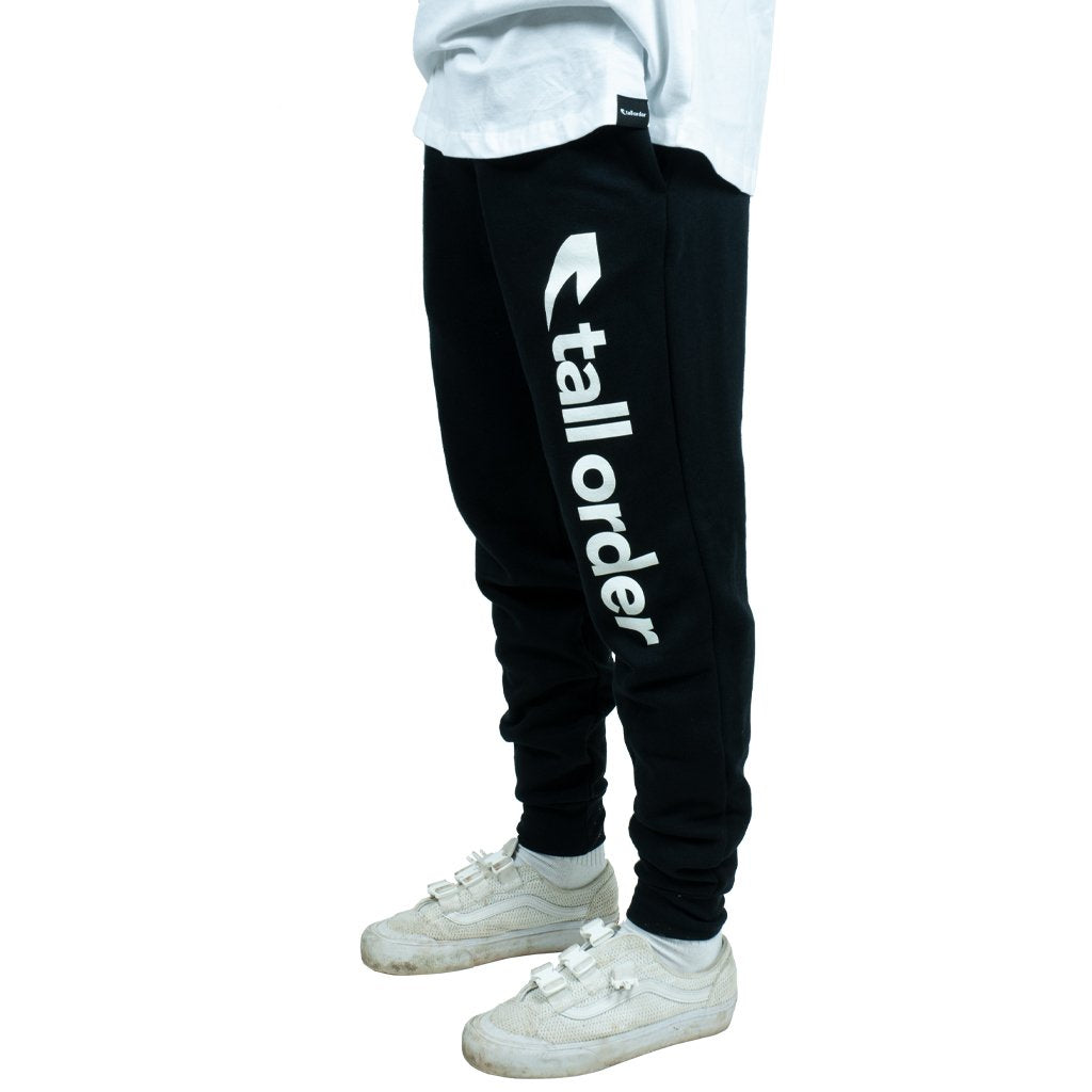 Tall Order Font Joggers Black