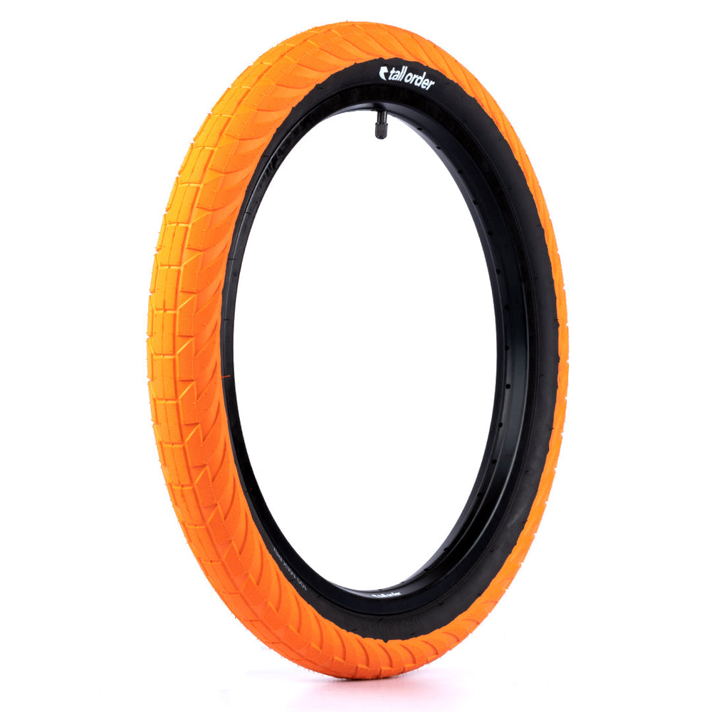 Tall Order Wallride Tyre - Orange With Black Sidewall 2.35" | BMX