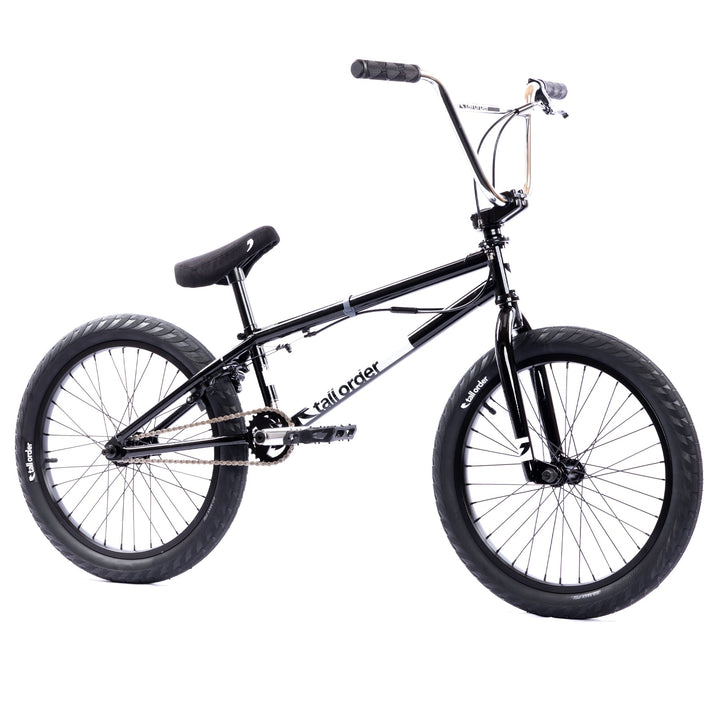 Tall Order Pro Park 20" BMX Bike Gloss Black Chrome Bars 20.6"