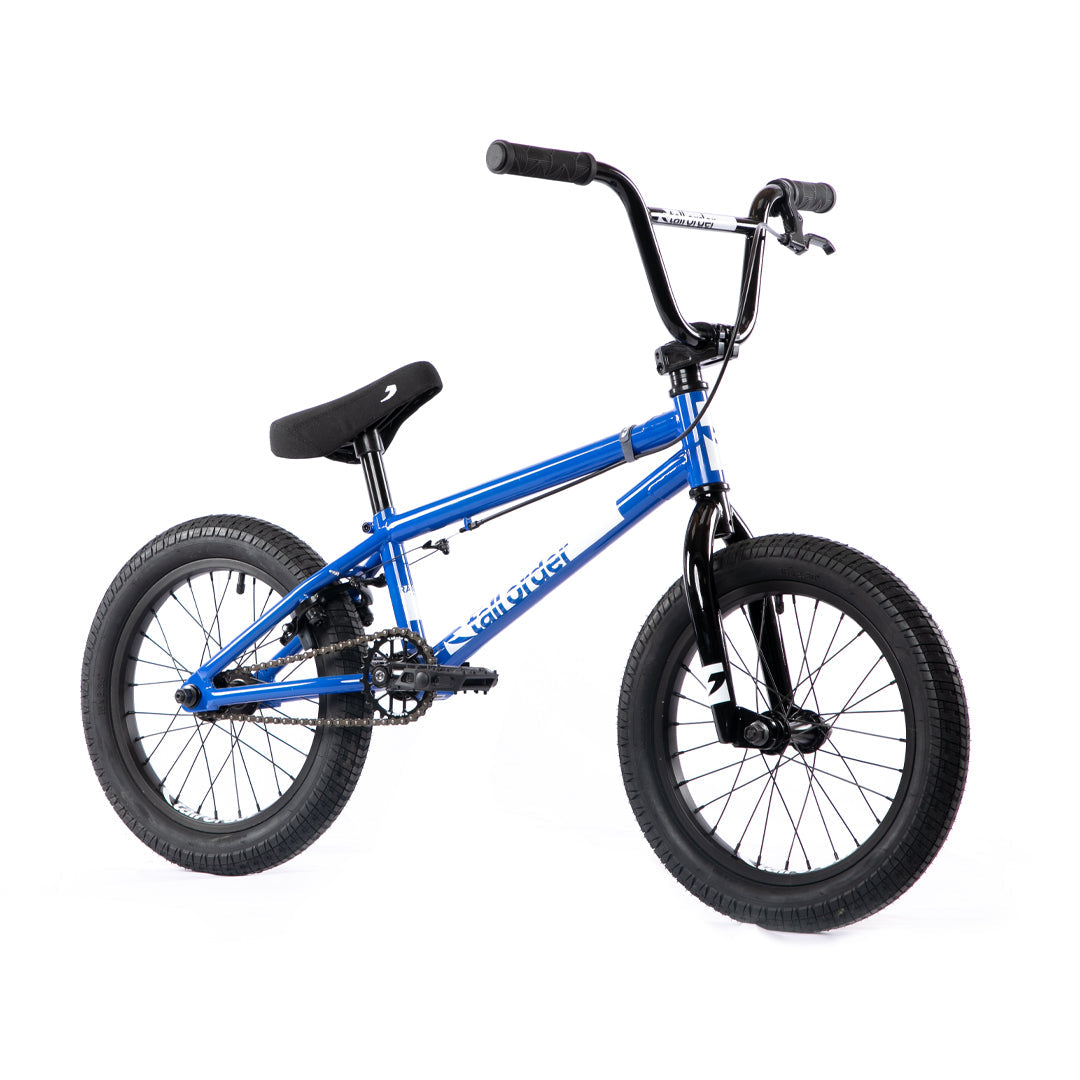 Tall Order Ramp 16" BMX Bike Gloss Blue Black Parts 16.5"