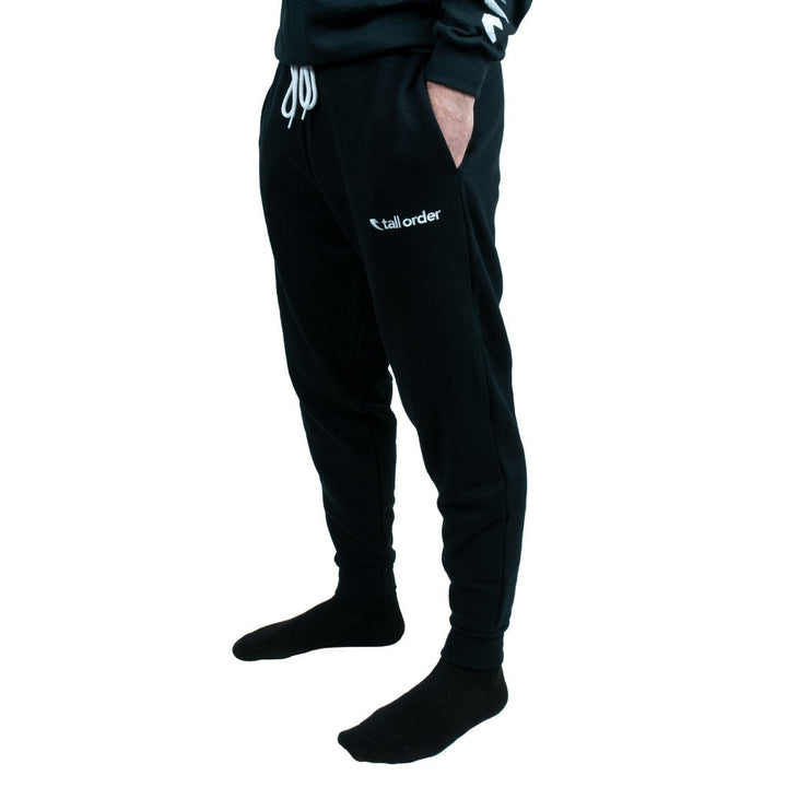 Tall Order Embroidered Logo Joggers Black