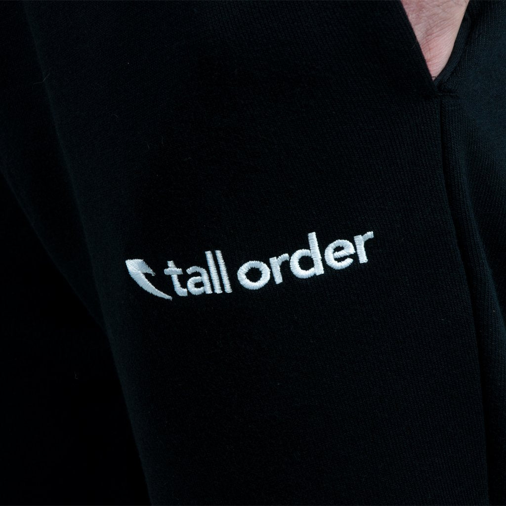 Tall Order Embroidered Logo Joggers Black