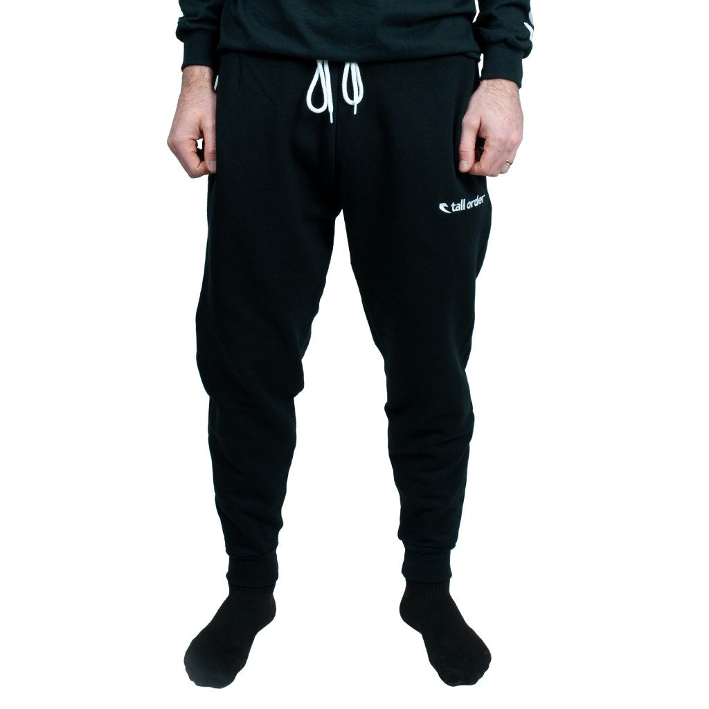 Tall Order Embroidered Logo Joggers Black