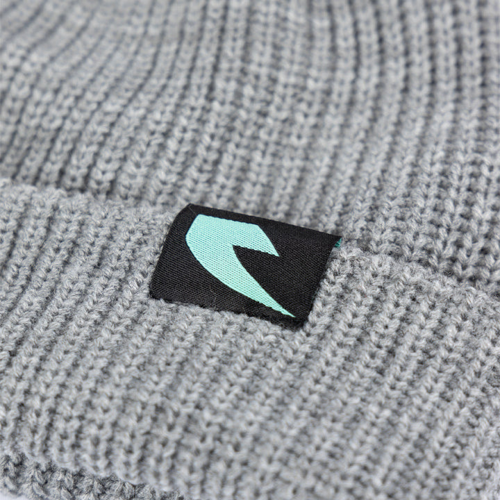 Tall Order Teal Logo Beanie - Grey | BMX