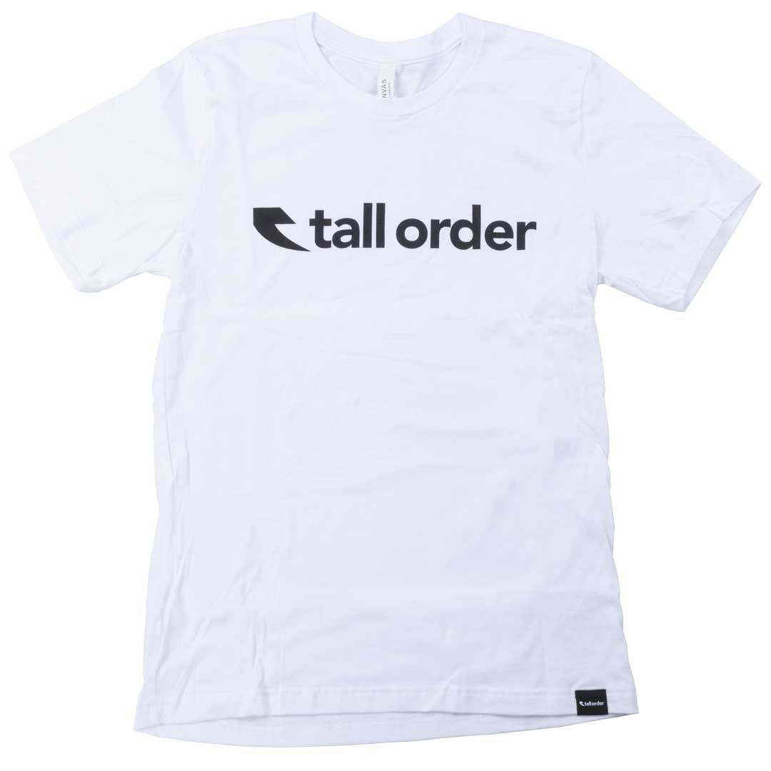 Custom Riders Font Tall Order Font T-Shirt White – Custom Riders