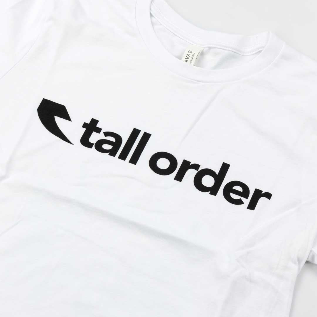 Custom Riders Font Tall Order Font T-Shirt White – Custom Riders