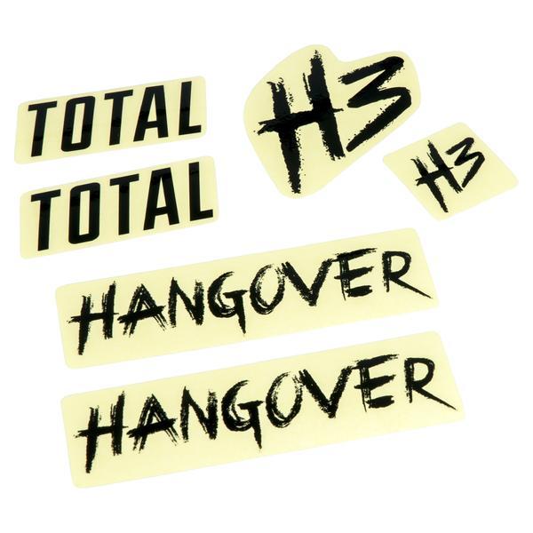 Total BMX Hangover H3 Frame Stickers - Black